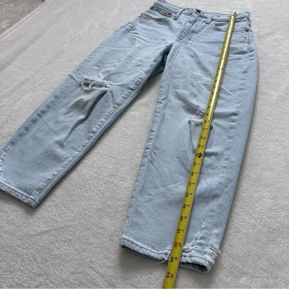 Madewell Petite Balloon Distressed Jeans in Baleberry Wash Size 25 Petite - Picture 3 of 12